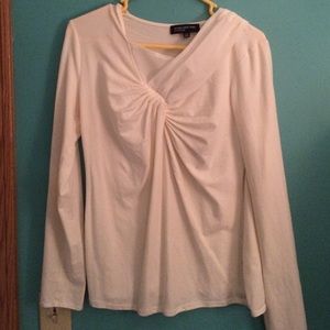 WHITE BLOUSE - JONES NEW YORK