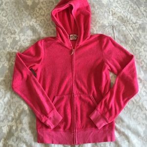 Juicy Couture hot pink terry hoodie
