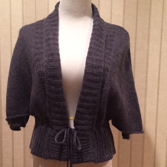 Amethyst Tie Front Sweater-Size S