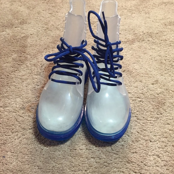 BLUE N CLEAR RAIN BOOT