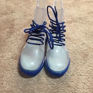 BLUE N CLEAR RAIN BOOT