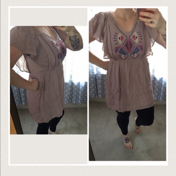 •Mauve Aztec Dress• - Picture 2 of 4