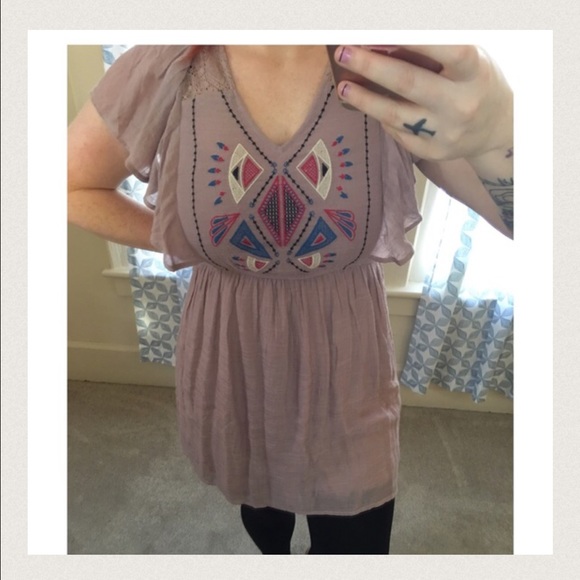 •Mauve Aztec Dress• - Picture 3 of 4