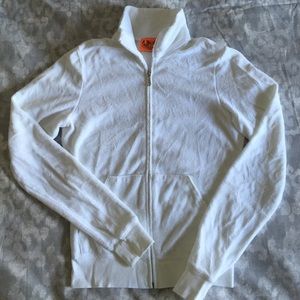 Juicy Couture white terry track jacket
