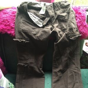 Abercrombie and Fitch dark brown cargo pants