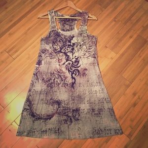 Razor back tank dress