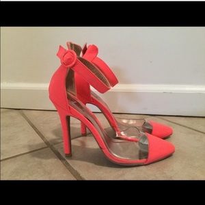 Neon Pink Pumps