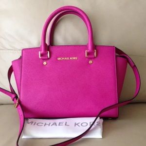 Michael kors Fuschia Selma handbag