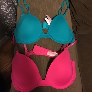 Pink bras