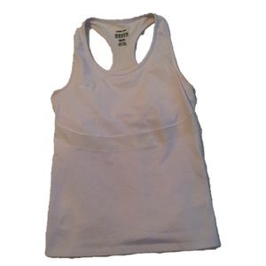 Reebok White PlayDRY Racerback Workout Tank