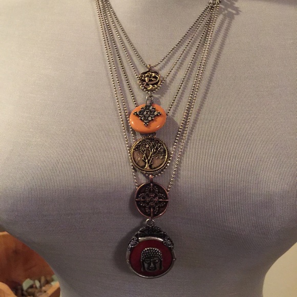 New lucky brand multi strand necklace