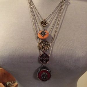 New lucky brand multi strand necklace