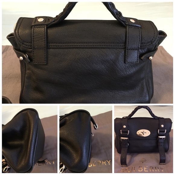 mulberry black mini alexa