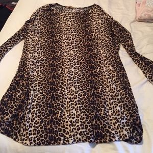 Leopard print piko dress