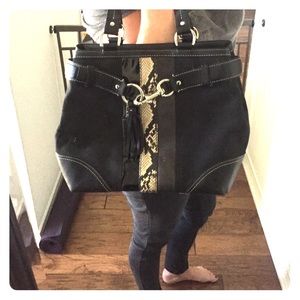 Coach Tote - Black Python
