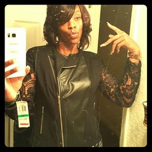 Leather lace INC JACKET SIZE LARGE