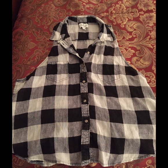 Plaid tank top