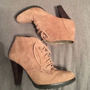Winter heeled booties