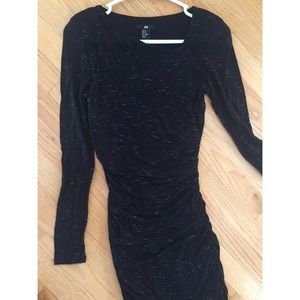 H&M Sexy Black Long Sleeve Dress