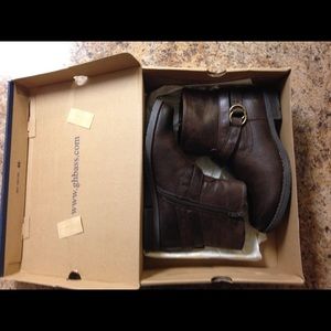 Bass & Co. Booties Dark Brown