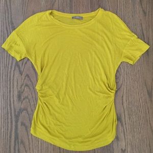 Knotted mustard tee