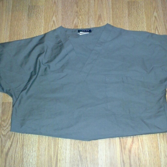 Gray Scrub Top