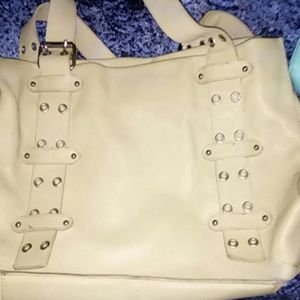 New Tan Aleanto large shoulder bag