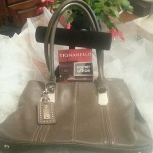 Light brown leather purse