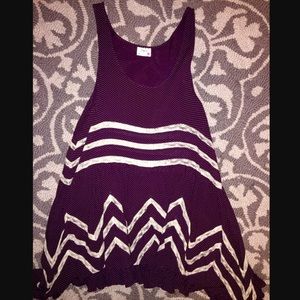 Free People Purple Poka dot dress