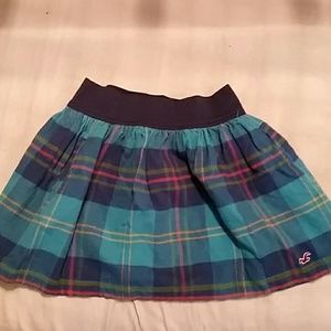 Plaid Blue Hollister Mini Skirt