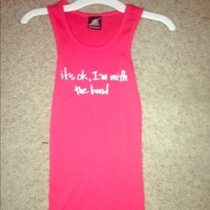 "I'm with the band" tank top!