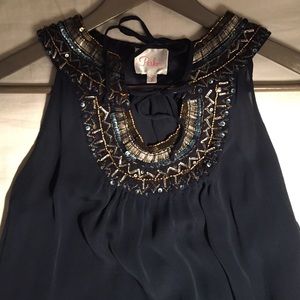 🎉CYBER MONDAY!🎉 Parker Navy 100% Silk Top