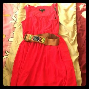 Dark pink dress