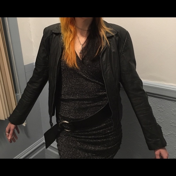 Vintage Wilson's suede and leather moto jacket. - Picture 2 of 4
