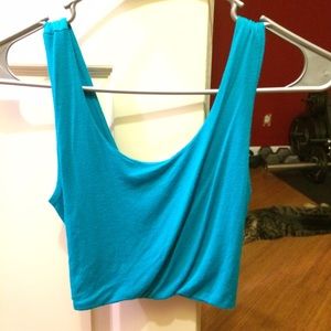 Aqua crop top