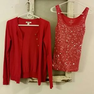 Sweater and matching tank top