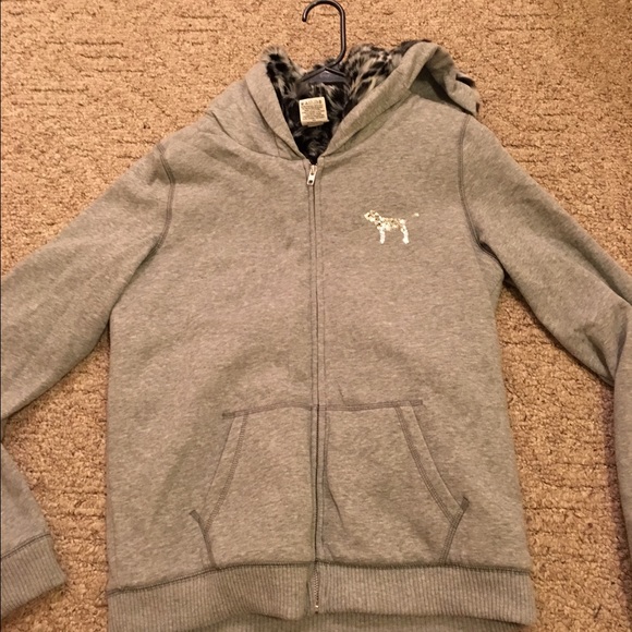 PINK! Winter thermal jacket With leopard print fur