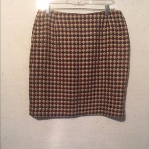 Wool pencil skirt