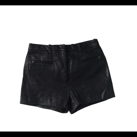 3.1 Philip Lim leather shorts