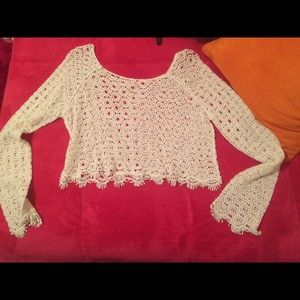 Boho See-Through Cream Shirt!