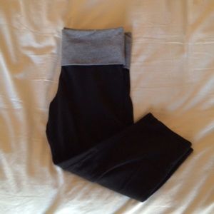 Black PINK VS Yoga Leggings Cropped