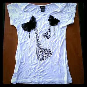 Graphic studded teeshirt