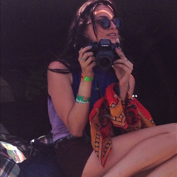 🚫SOLD🚫 Vintage Tie Dye Turtle Neck Crop Top Tank - Picture 2 of 4