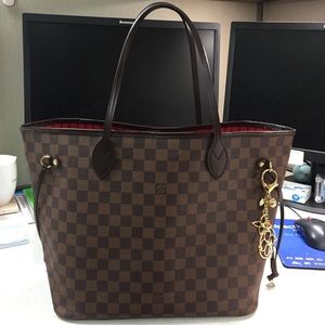 💯 Authentic  Louis Vuitton Neverfull MM DE