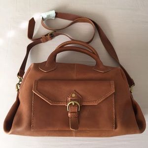 Madewell brown satchel bag