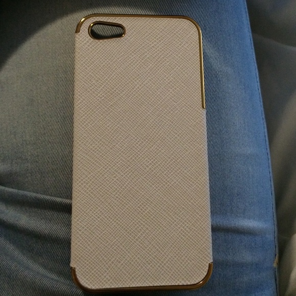 Sleek gold and cream iPhone case