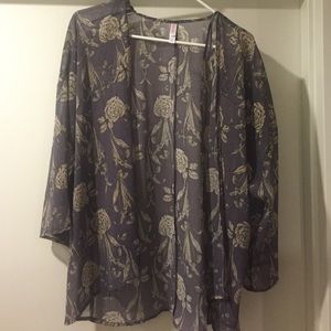 Partially Sheer Kimino