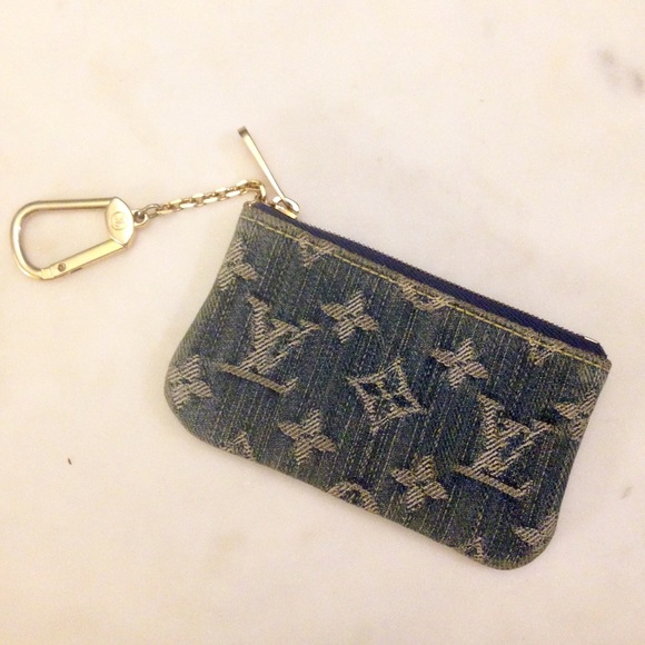 louis vuitton denim key pouch