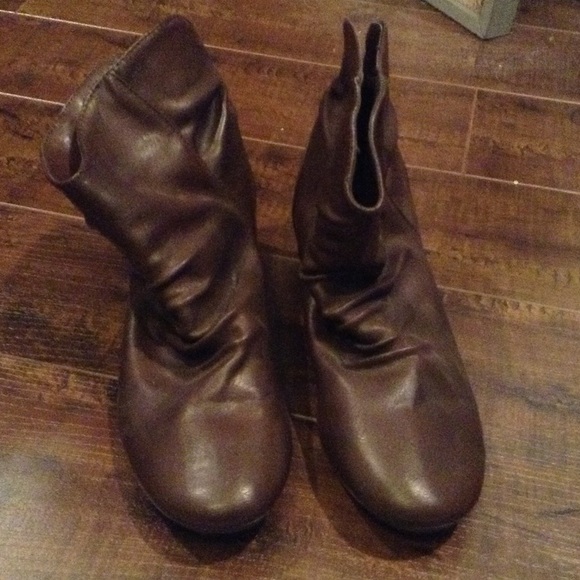 Brown ankle boots