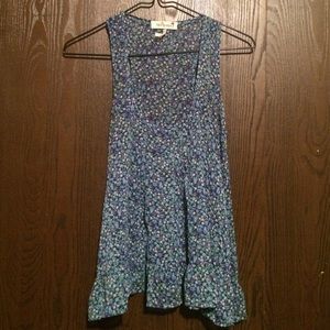 Pac Sun (Black Poppy) Floral boho tank